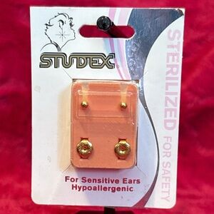 Studex Gold Plated Hypoallergenic Earrings